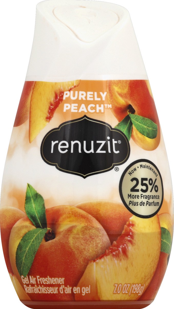 slide 2 of 6, Renuzit Fresh Picked Collection Purely Peach Gel Air Freshener, 7 oz