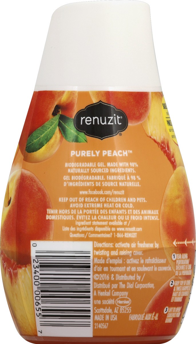 slide 3 of 6, Renuzit Fresh Picked Collection Purely Peach Gel Air Freshener, 7 oz