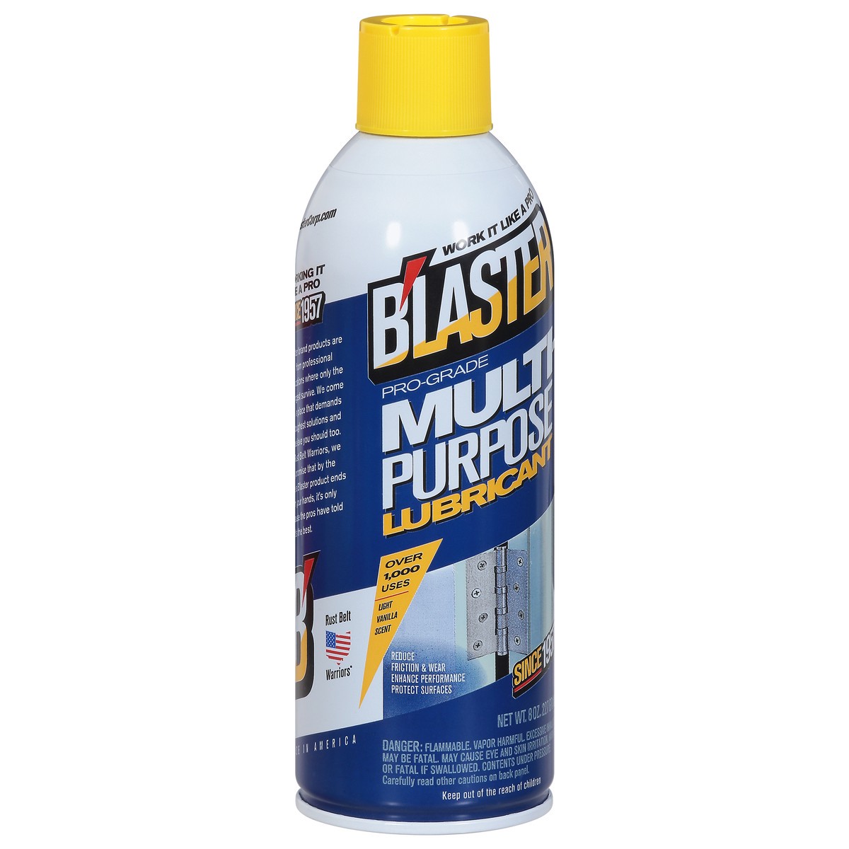 slide 8 of 11, B'laster Pro-Grade Multi-Purpose Light Vanilla Scent Lubricant 8 oz, 8 oz