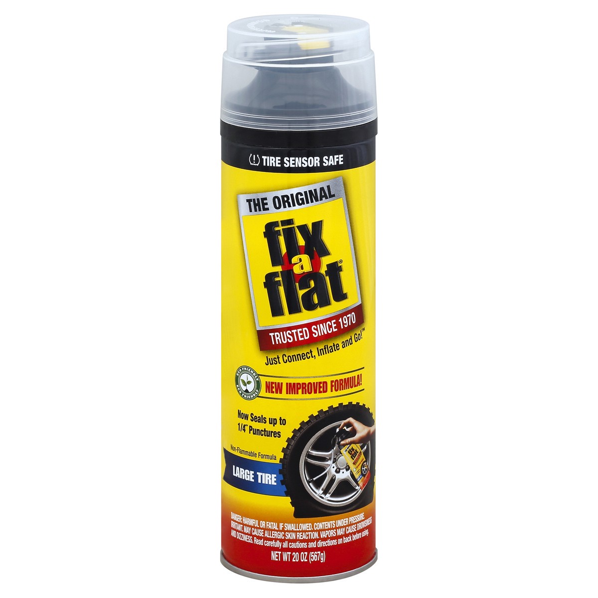 slide 2 of 3, fix a flat Large Tire Aerosol Inflator And Sealer, 20 oz