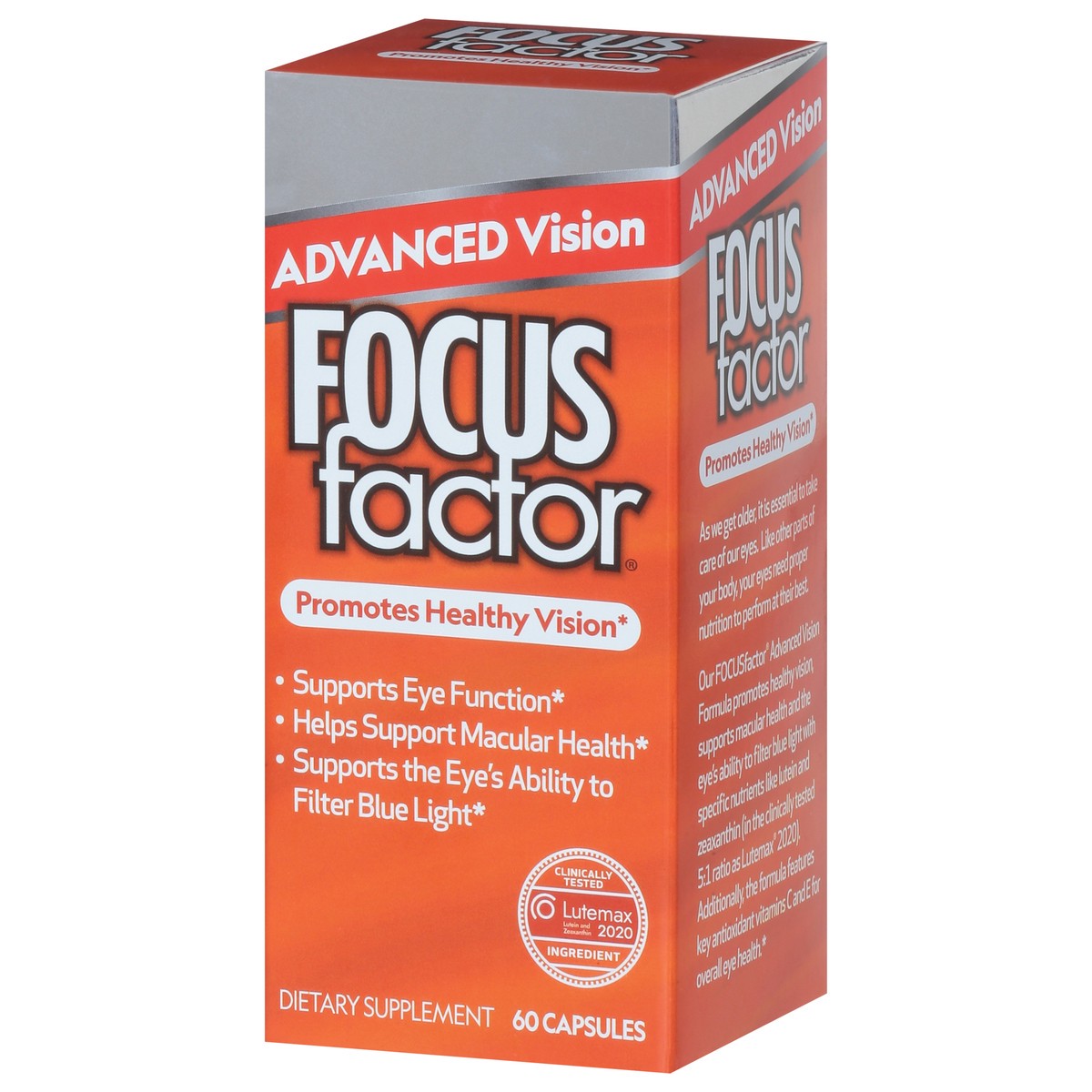 slide 6 of 9, Focus Factor Advanced Vision Formula Capsules, 60 ct
