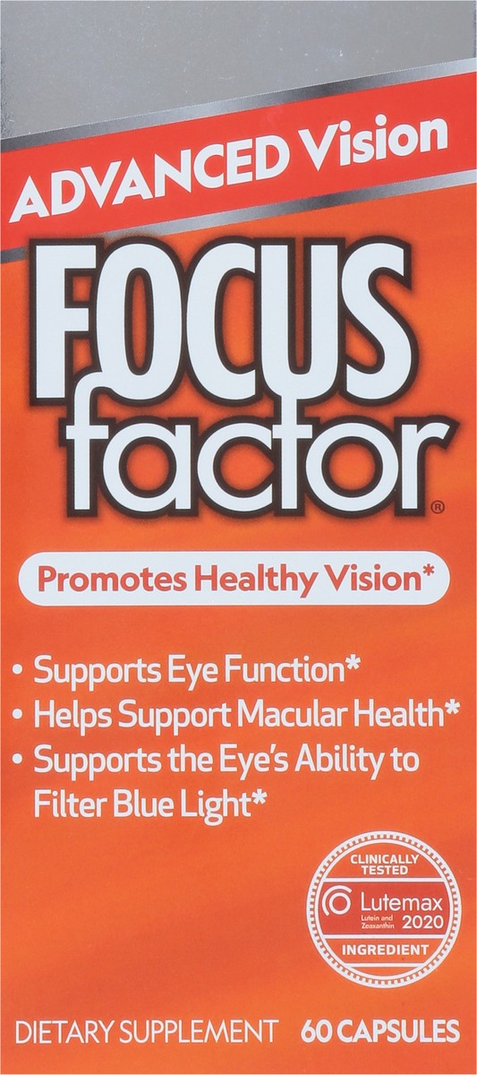 slide 9 of 9, Focus Factor Advanced Vision Formula Capsules, 60 ct