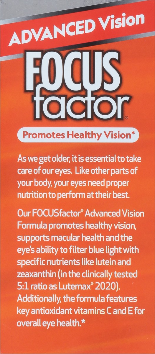 slide 3 of 9, Focus Factor Advanced Vision Formula Capsules, 60 ct