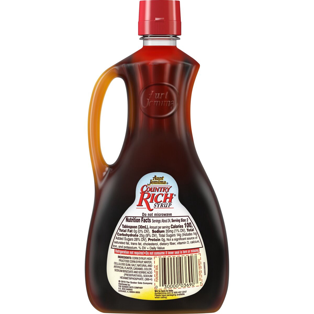 slide 4 of 9, Aunt Jemima Syrup Country Rich, 24 fl oz