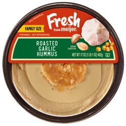 Fresh from Meijer Roasted Garlic Hummus