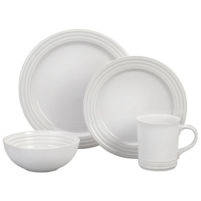 slide 1 of 1, Le Creuset Dinnerware Set - White, 16 ct