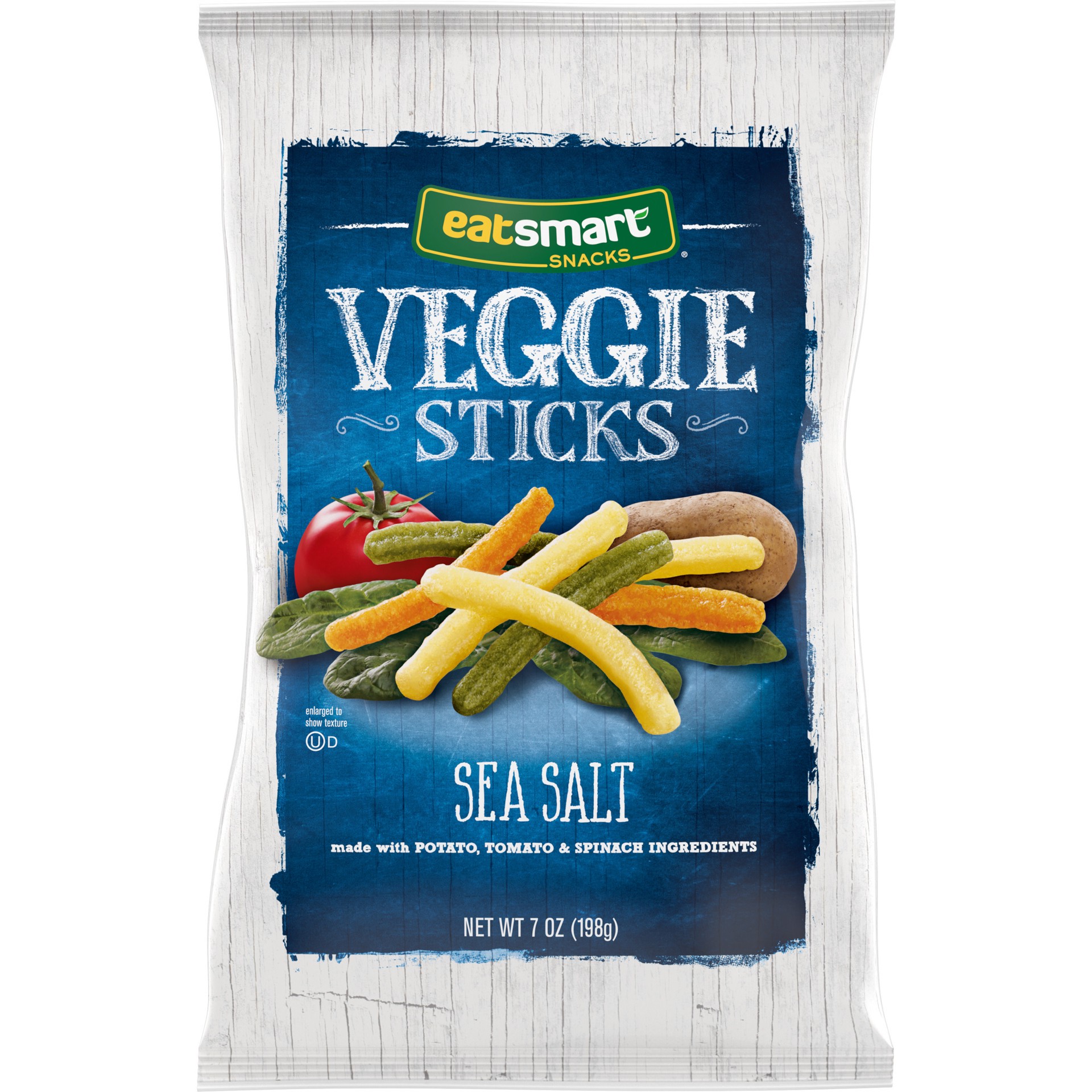 slide 1 of 1, Eatsmart Snacks Snacks Garden Veggie Sticks with Potato Tomato & Spinach, 7 Oz Bag, 7 oz
