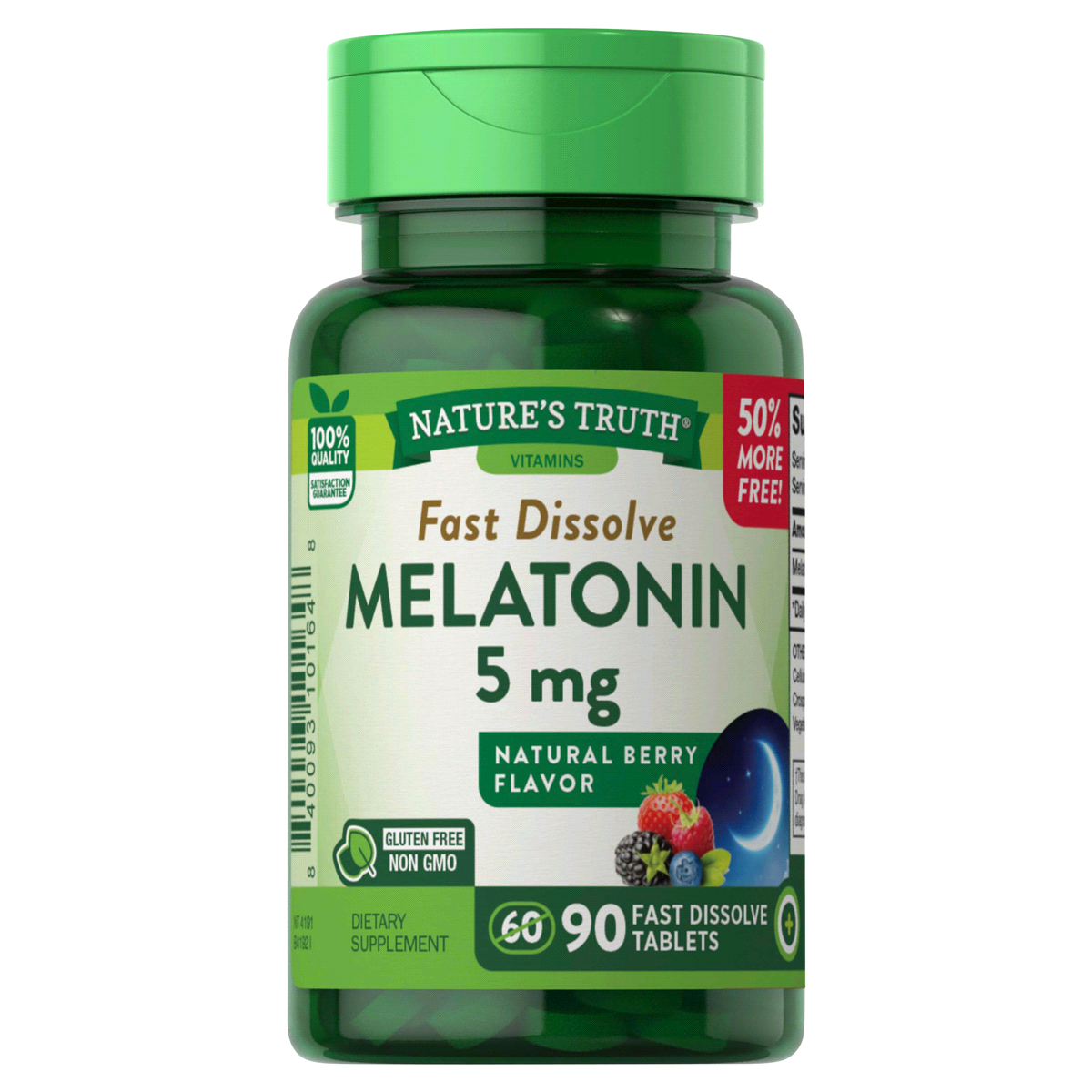 slide 1 of 4, Nature's Truth Melatonin, 90 ct