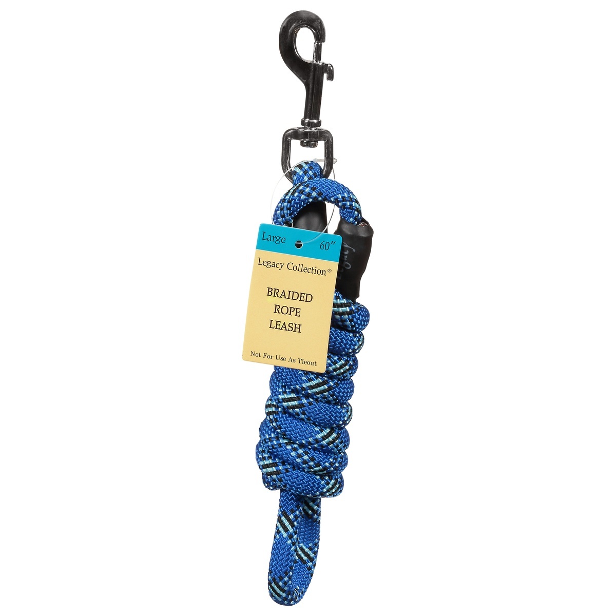 slide 1 of 1, Legacy Collection Large Blue Braided Rope Leash 1 ea, 7/16 inch