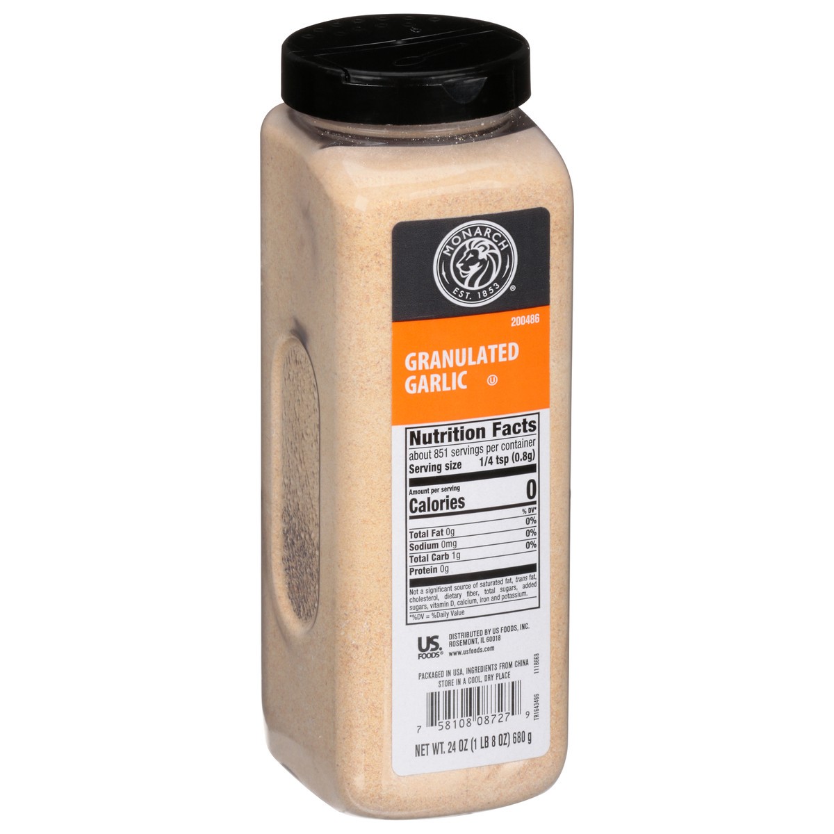 slide 11 of 12, Monarch Granulated Garlic, 24 oz