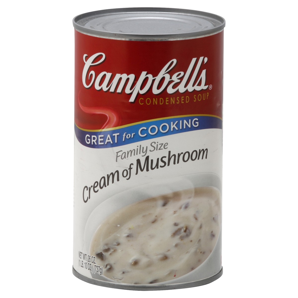 slide 3 of 3, Campbell's Campbells Soup Condensed Cream Of Mushroom Family Size - 26 Oz, 26 oz