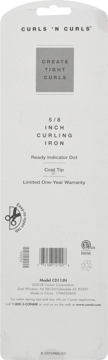 slide 5 of 11, Conair 5/8 Inch Curling Iron 1 ea, 1 ct