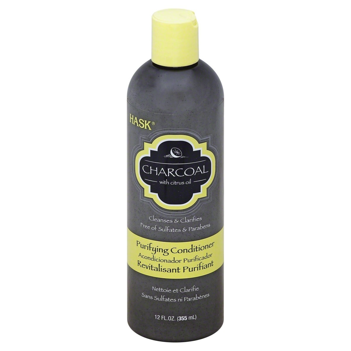 slide 1 of 1, Hask Charcoal With Citrus Oil Purifying Conditioner, 12 fl oz