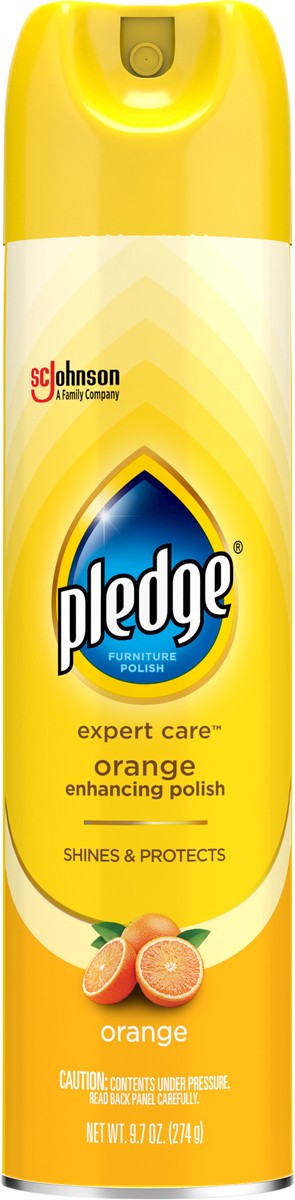 slide 6 of 7, Pledge Orange Cleaner, 9.7 oz
