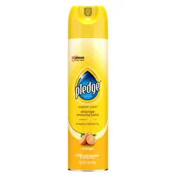 Pledge Expert Care™, Wood Polish Shines and Protects, Orange Enhancing, Aerosol, 9.7 oz.