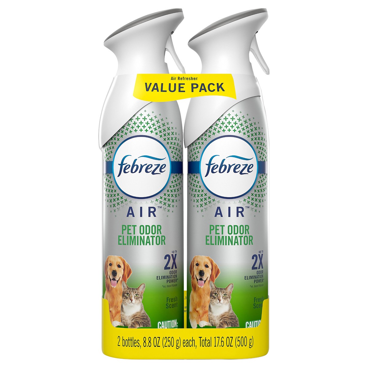 slide 1 of 5, Febreze Air Effects Heavy Duty Pet Air Freshener Spray, 2 ct; 8.8 oz