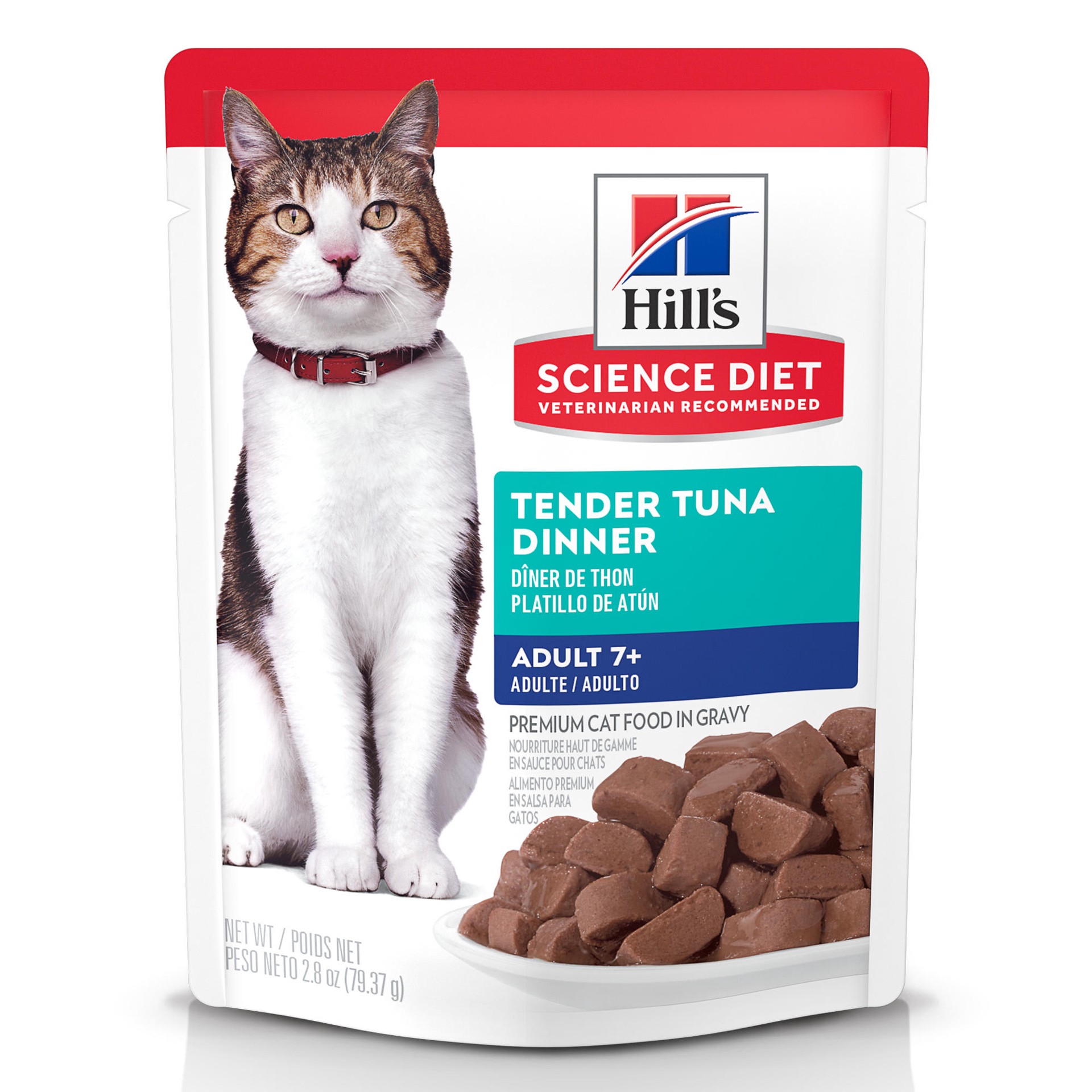 slide 1 of 12, Hill's Science Diet Adult 7+ Tender Tuna Dinner Cat Food 2.8 oz, 2.8 oz