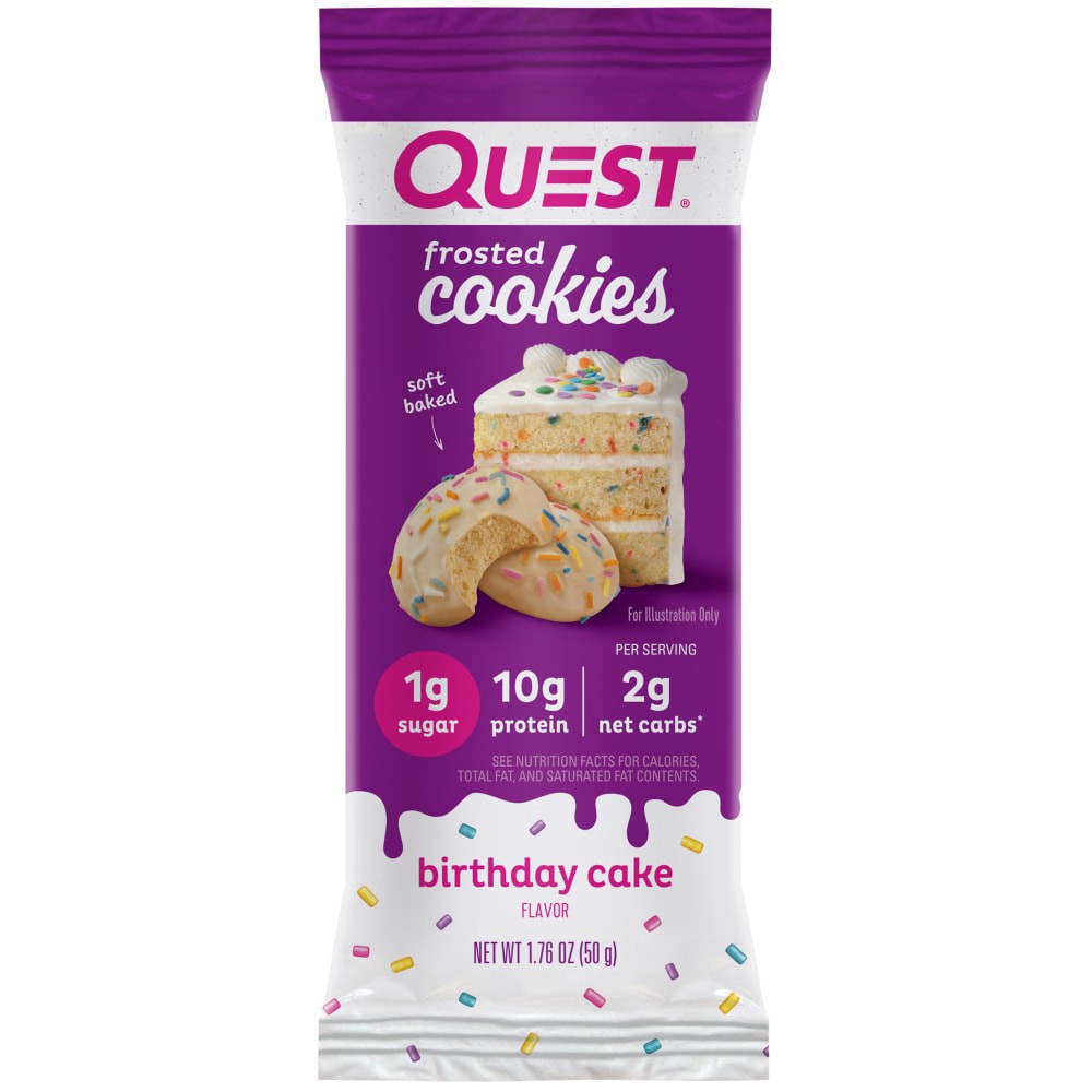slide 1 of 1, Quest Cookie Birthday Cake, 1.76 oz