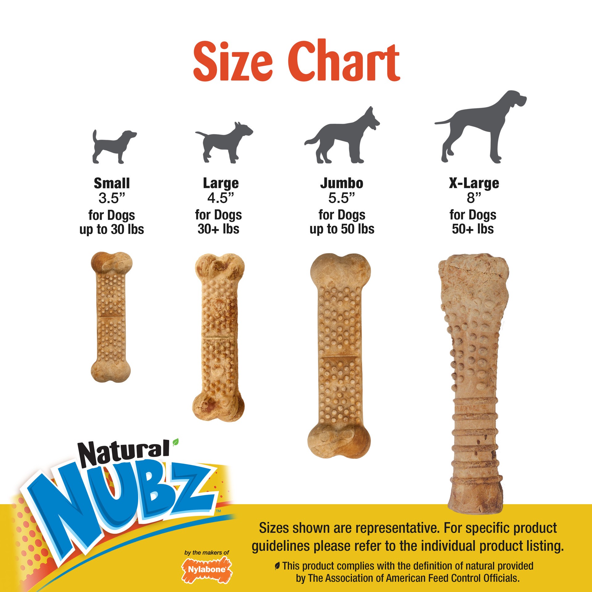 slide 3 of 8, Nylabone Natural Nubz Puppy Chew Treats, Turkey & Sweet Potato Flavor Small - Up to 30 lbs.(8 Count), 8 ct