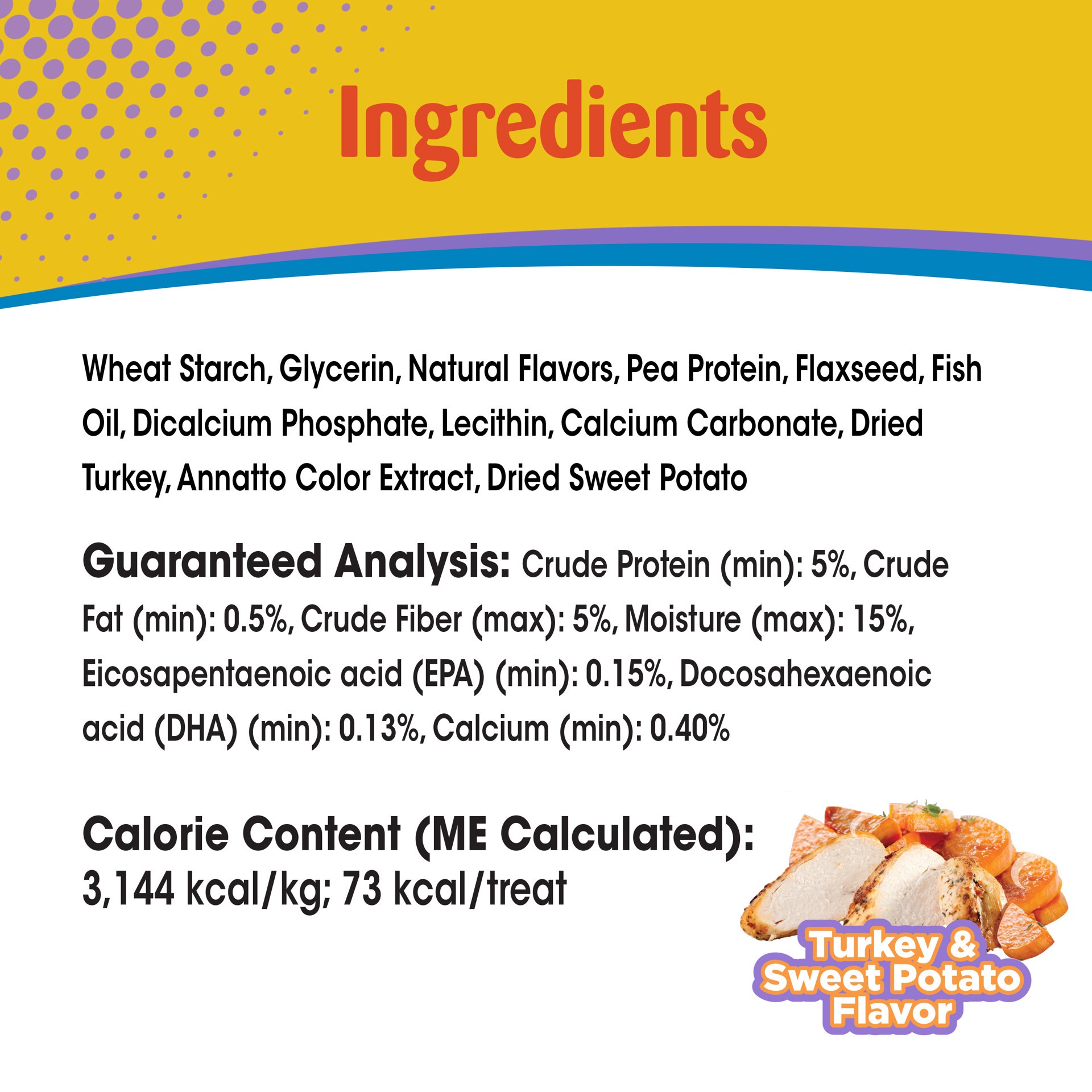 slide 7 of 8, Nylabone Natural Nubz Puppy Chew Treats, Turkey & Sweet Potato Flavor Small - Up to 30 lbs.(8 Count), 8 ct