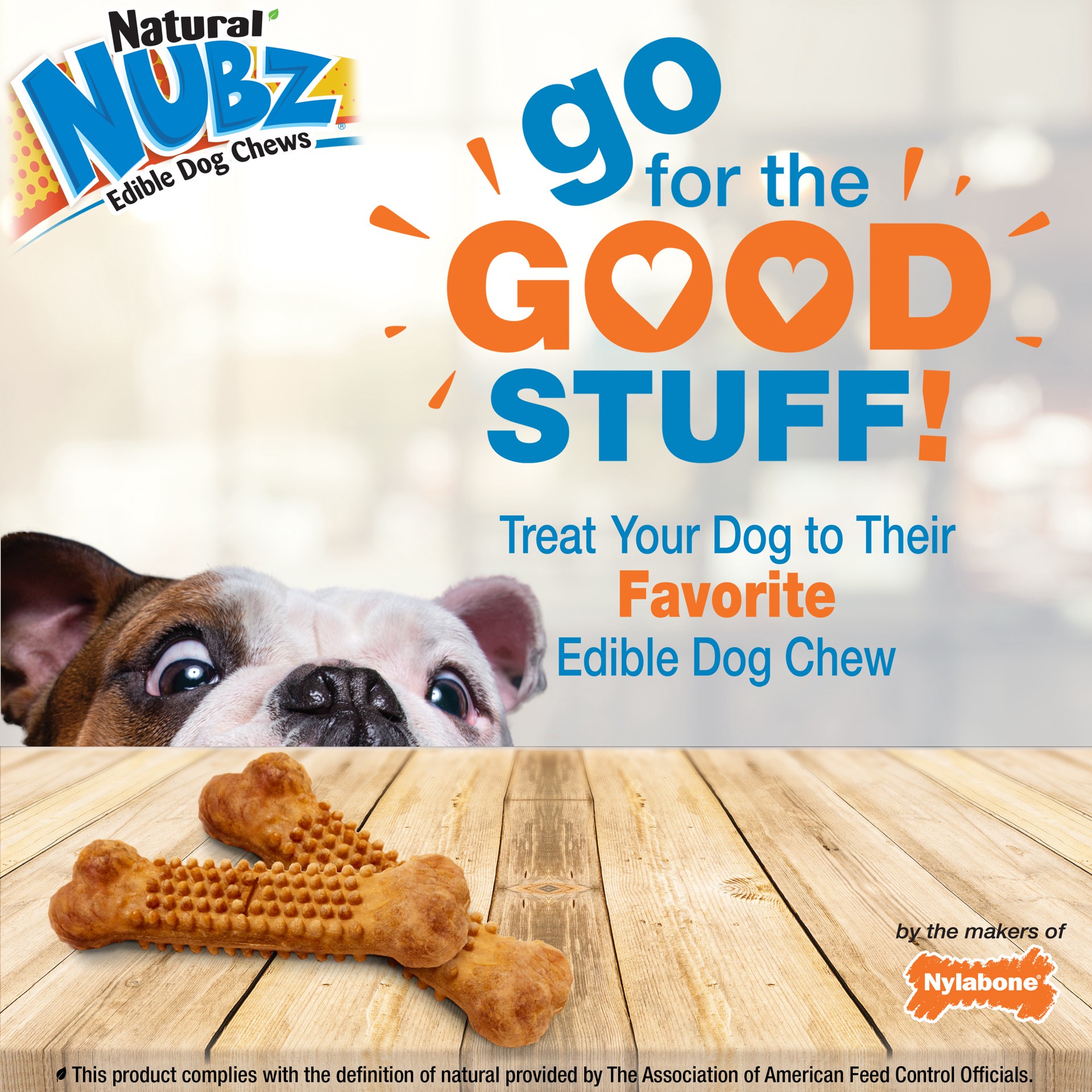 slide 5 of 8, Nylabone Natural Nubz Puppy Chew Treats, Turkey & Sweet Potato Flavor Small - Up to 30 lbs.(8 Count), 8 ct