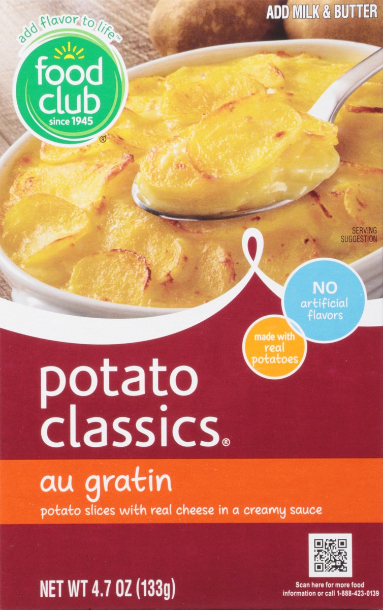 slide 9 of 11, Food Club Potato Classics - Au Gratin, 4.7 oz