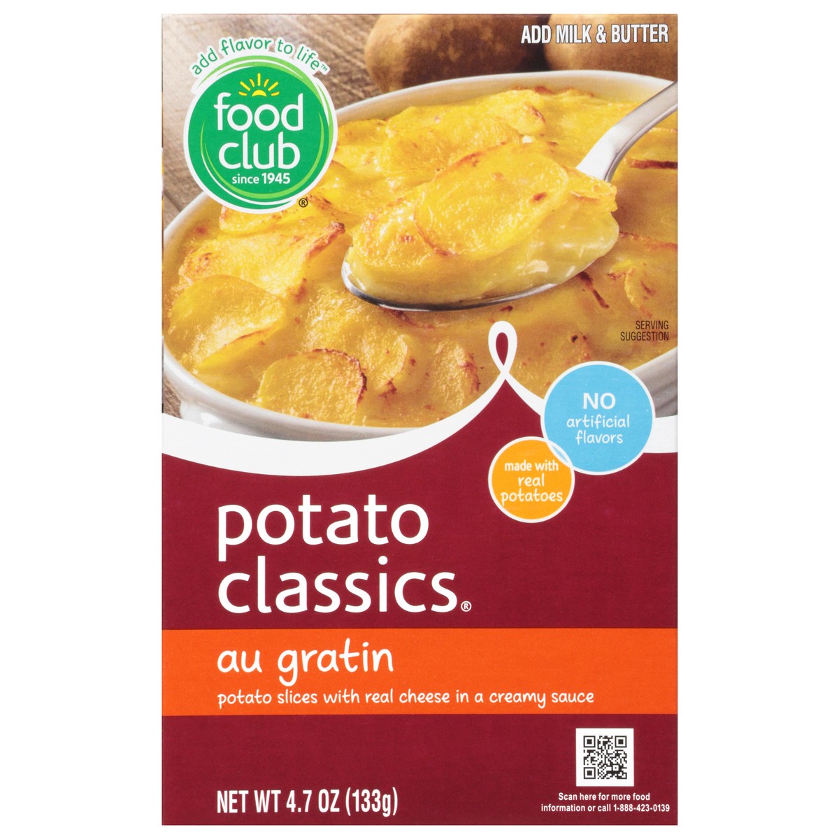 slide 11 of 11, Food Club Potato Classics - Au Gratin, 4.7 oz