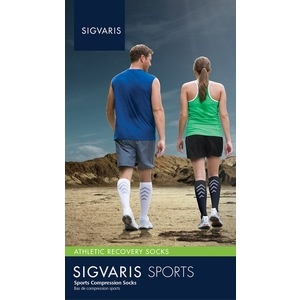 slide 1 of 1, Sigvaris Athletic Recovery Sock 401 Calf 15-20Mmhg Xlarge White, 1 ct