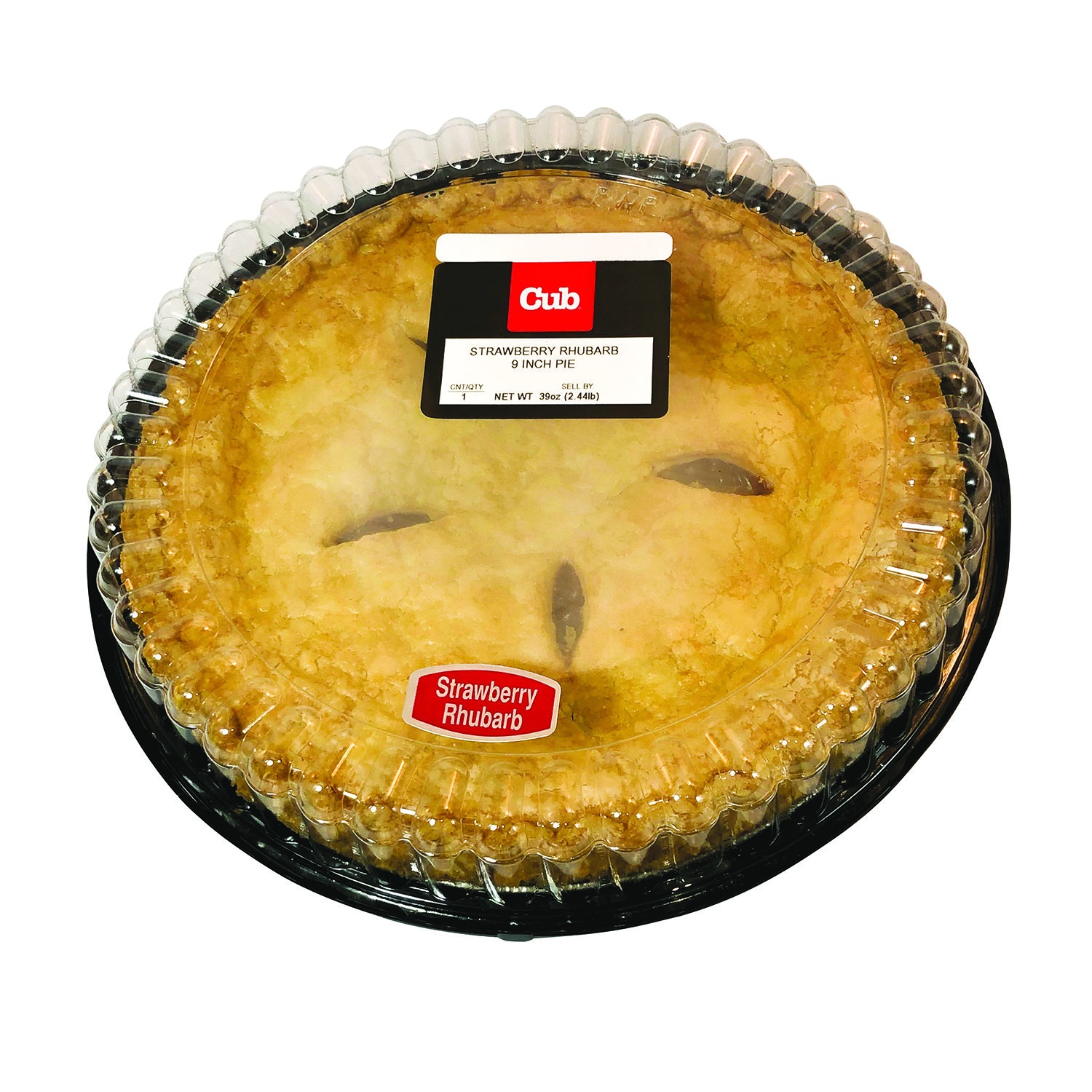 slide 1 of 1, Store Brand Straw Rhubarb 9 Inch Pie, 1 ct