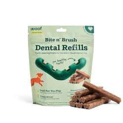 WOOF Bite n' Brush Refills for Dogs 7 Count