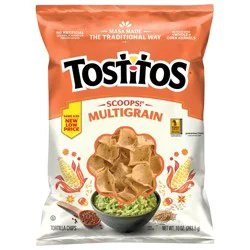 Tostitos Scoops! Tortilla Chips Multigrain 10 Oz