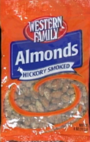 slide 1 of 1, Western Family Almonds Smoked Peg, 4 oz