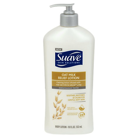 slide 1 of 1, Suave Oat Milk And Honey Lotion, 18 fl oz