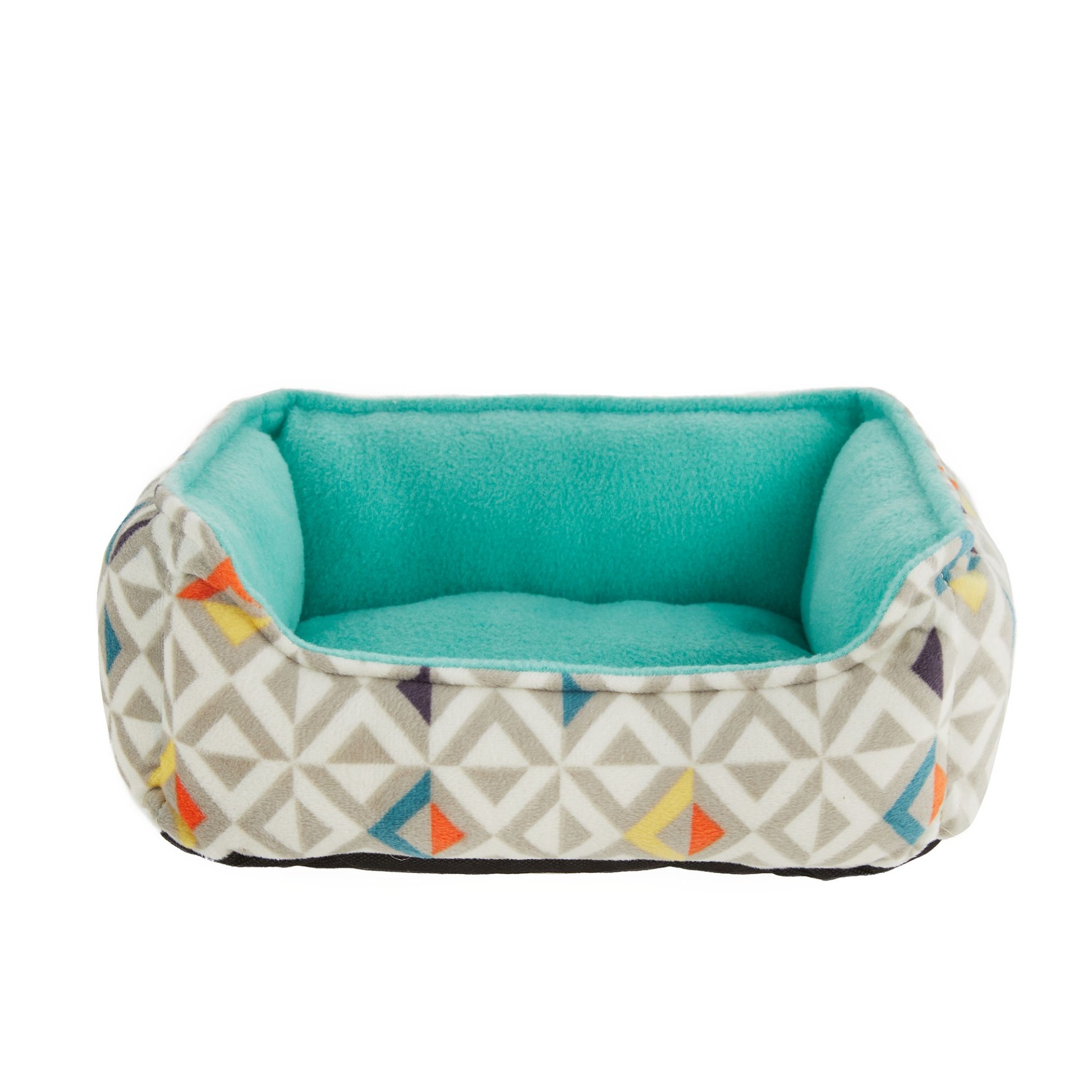 slide 1 of 1, Full Cheeks Small Pet Chevron Cuddler Bed, 1 ct