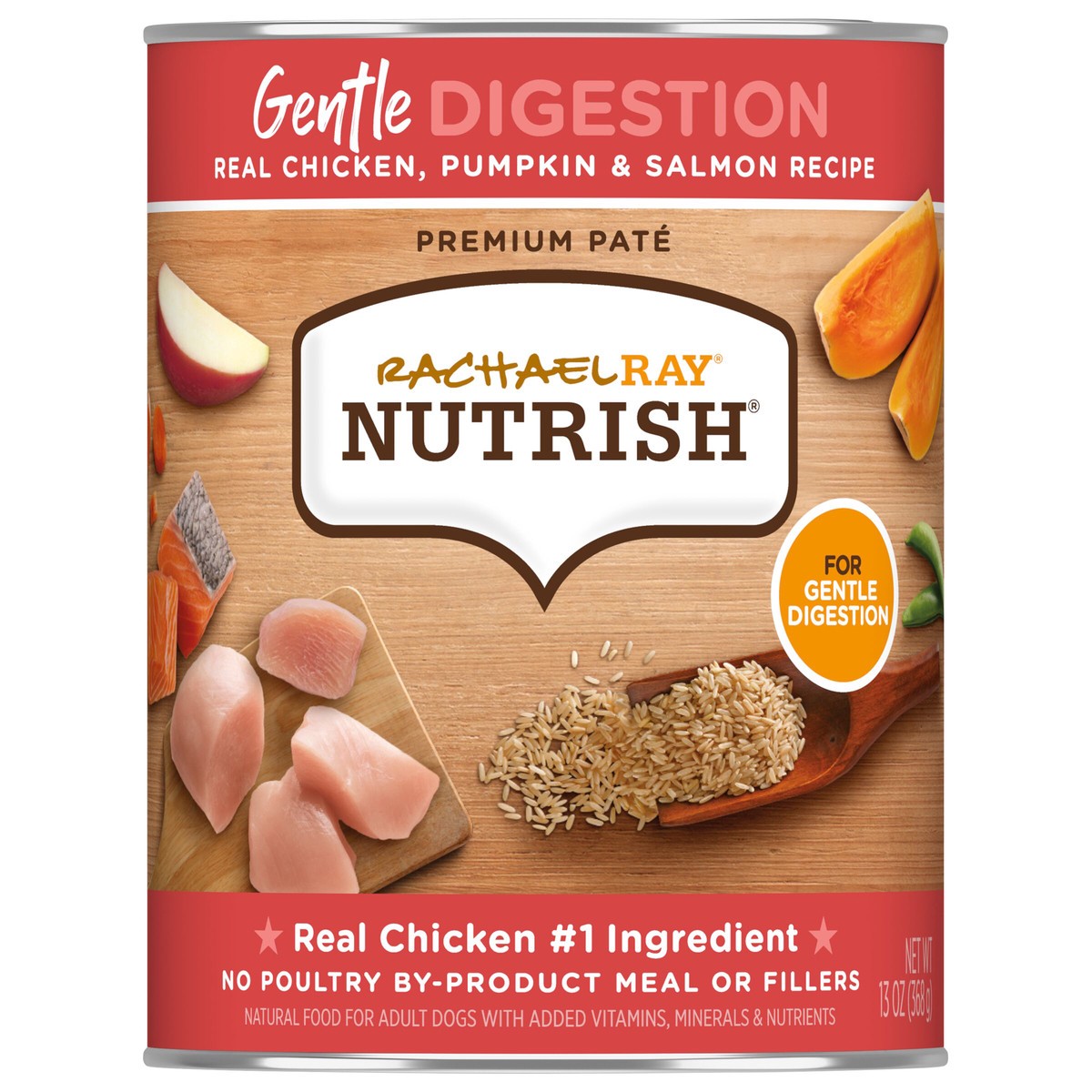 slide 9 of 9, Rachael Ray Nutrish Dog Food, Salmon & Chicken, 13 oz