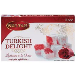 Sultan Rose Turkish Delight 16 oz