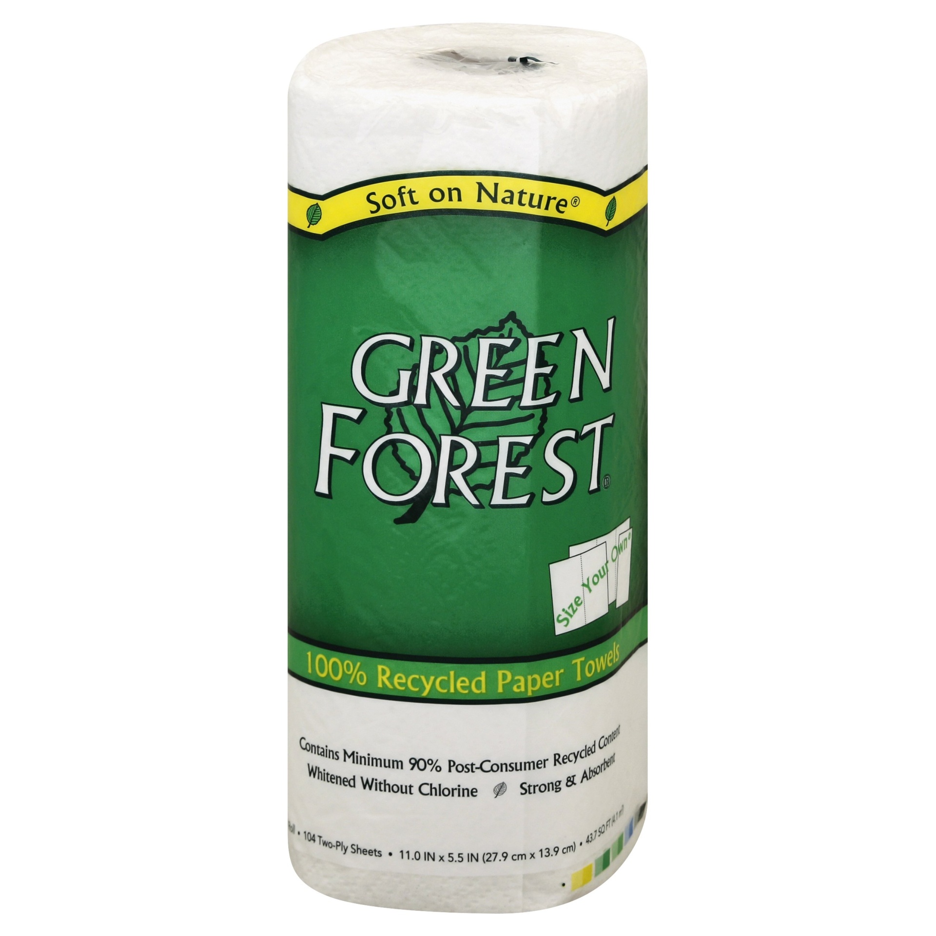 slide 1 of 1, Green Forest Premium Paper Towels, 104 ct