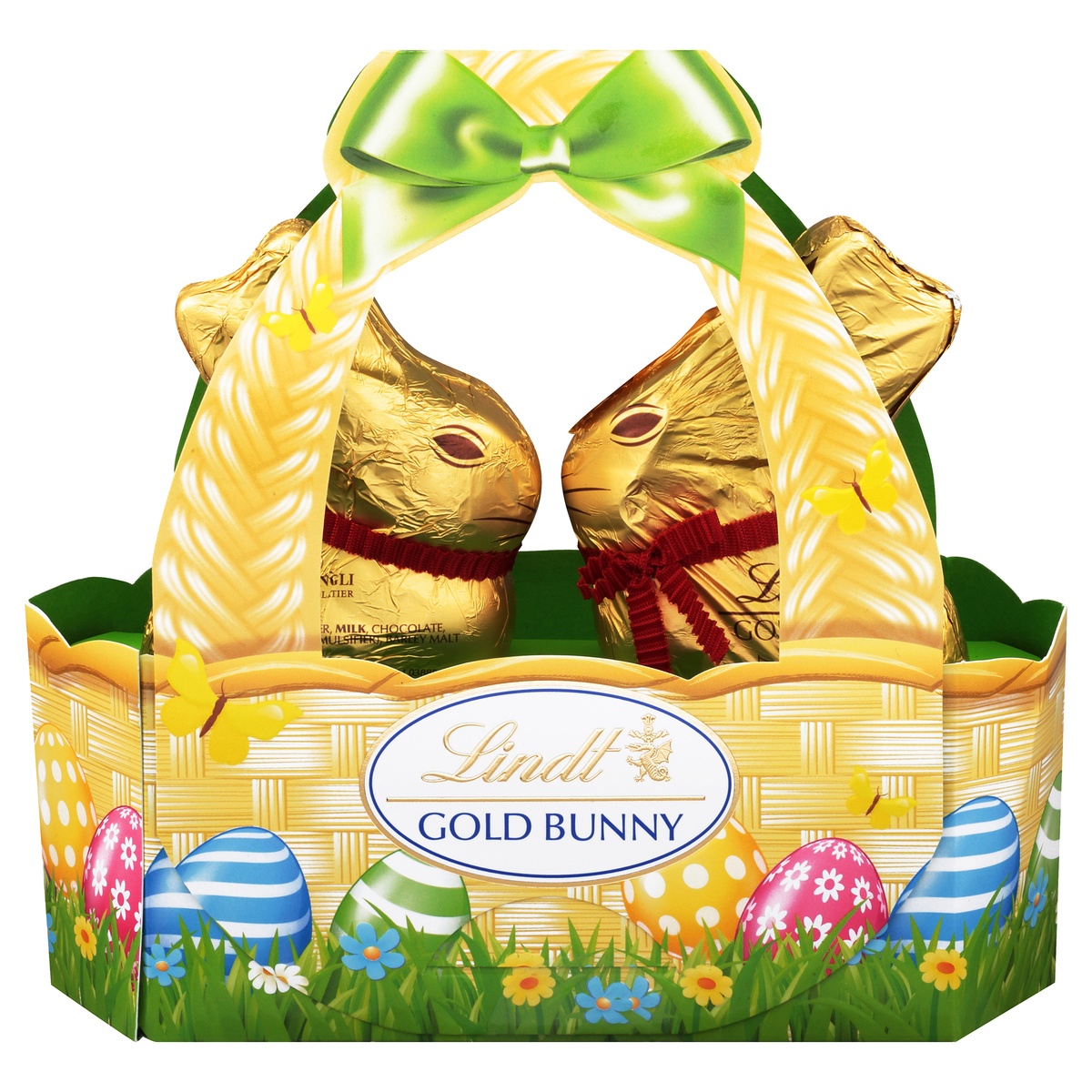 slide 1 of 1, Lindt Gold Bunny Milk Chocolate Kissing Bunnies, 1 ct