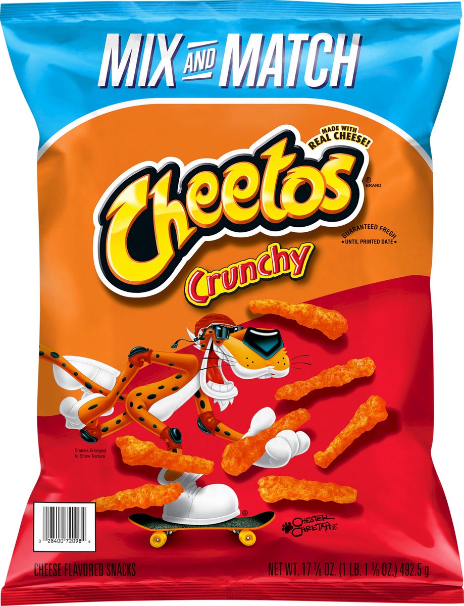 Cheetos Flamin' Hot Puffs Cheese Flavored Snacks, 8 oz