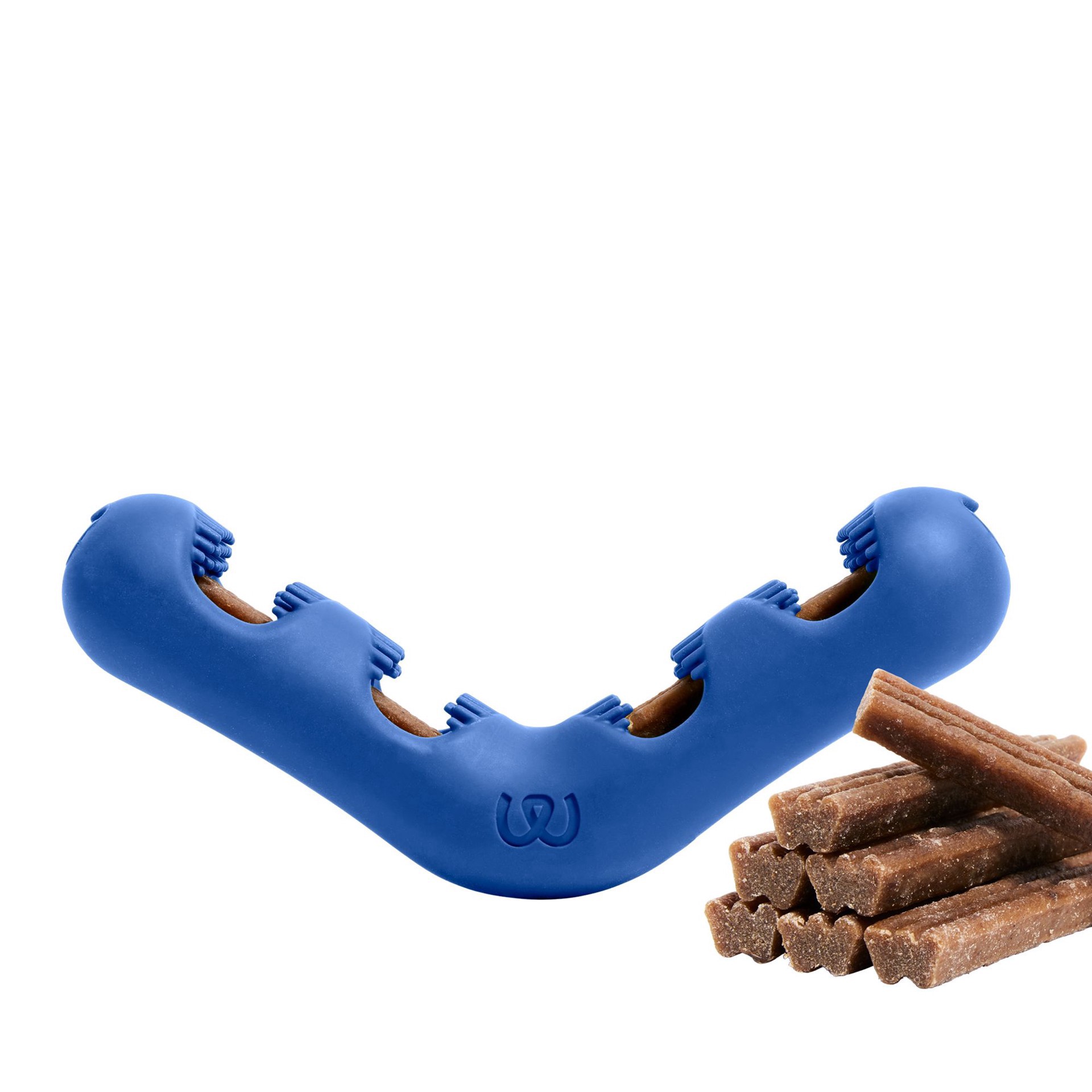 slide 1 of 1, WOOF Bite n' Brush - Dental Toy for Dogs, LG