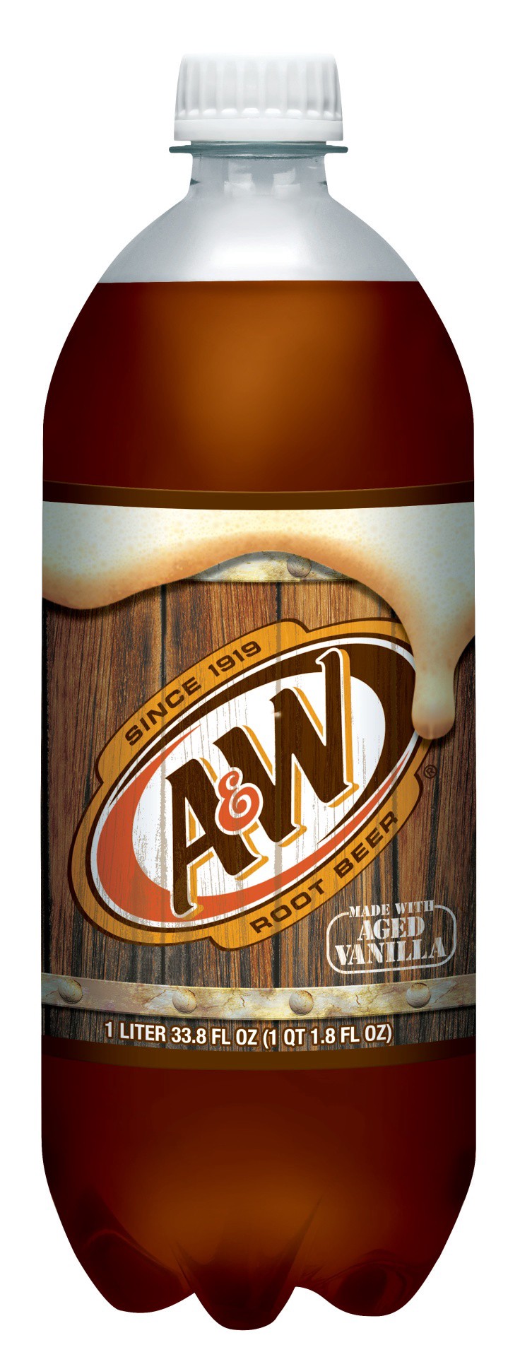 slide 1 of 1, A&W Root Beer Soda- 33.8 fl oz, 33.8 fl oz