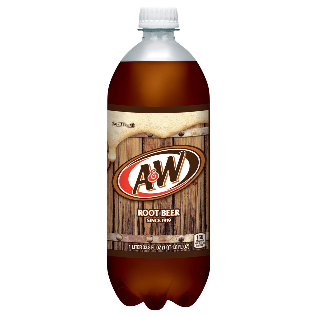 slide 1 of 1, A&W Root Beer Soda, 1 L bottle, 1 liter