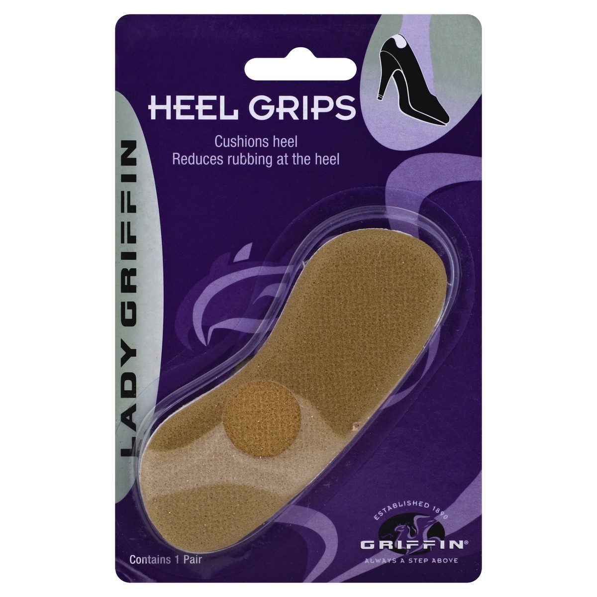 slide 2 of 3, Griffin Bros. Heel Grip 1 ea, 1 ct