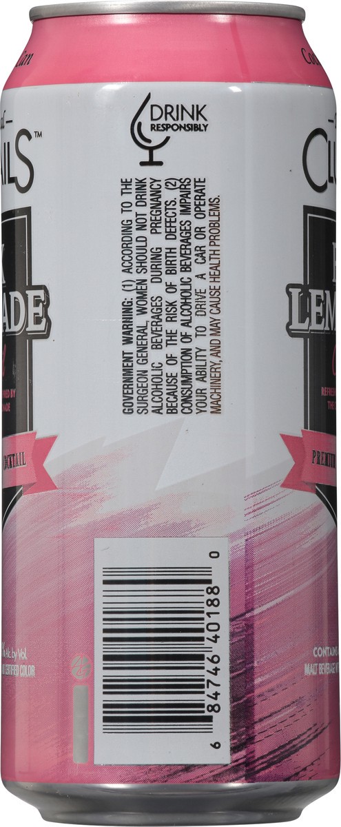 slide 9 of 9, Clubtails Cocktail, Pink Lemonade, 16 fl oz