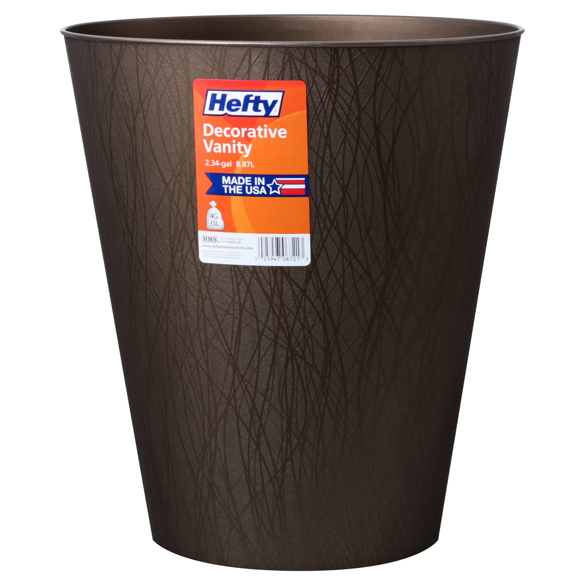 slide 2 of 10, Hefty 2.34 Gallon Decorative Vanity 1 ea, 1 ct