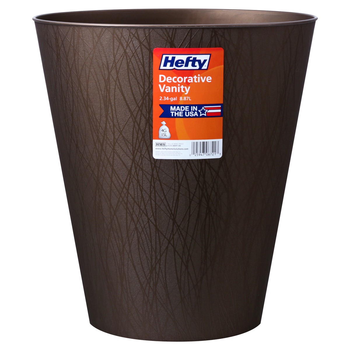 slide 1 of 10, Hefty 2.34 Gallon Decorative Vanity 1 ea, 1 ct