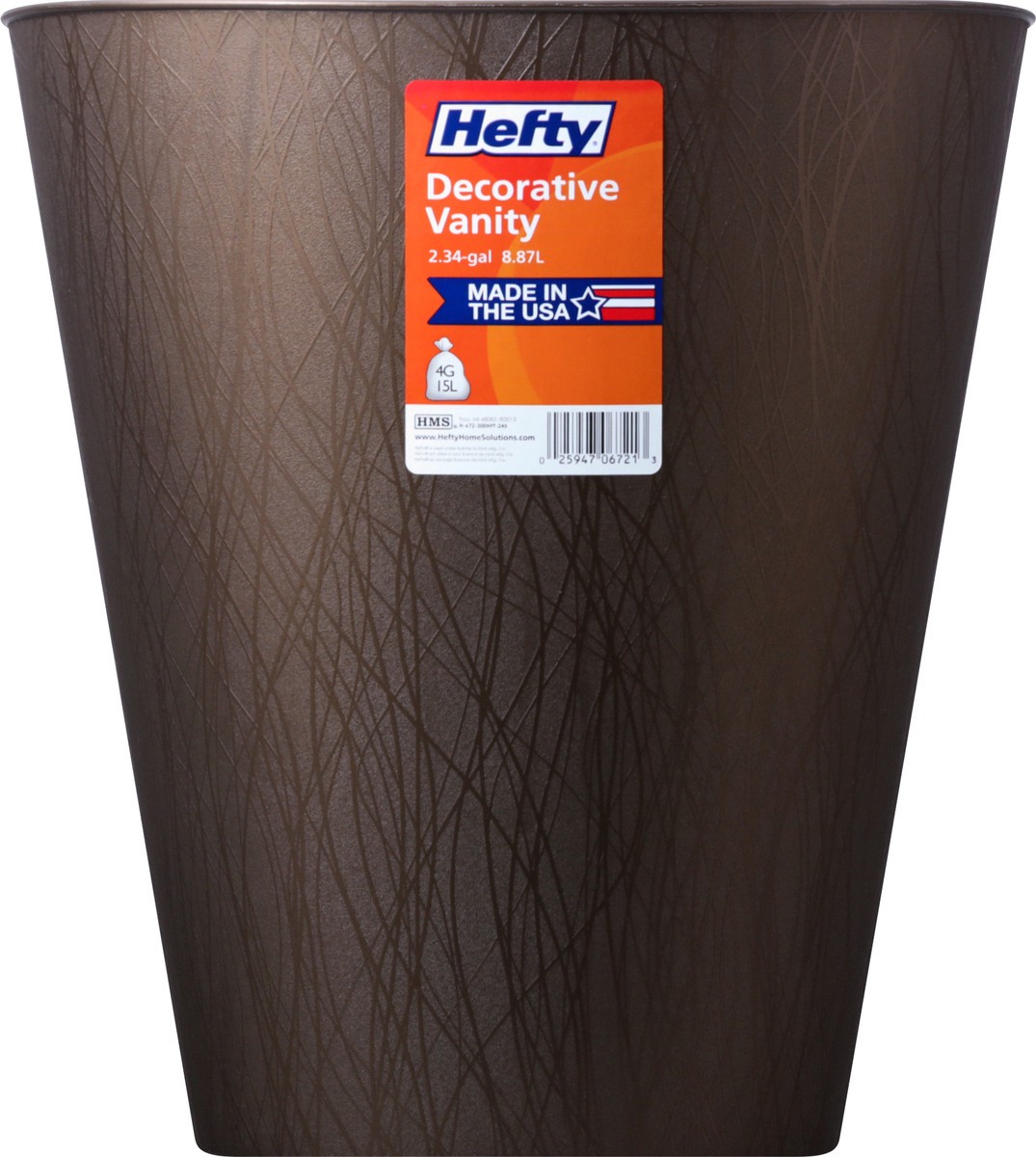 slide 4 of 10, Hefty 2.34 Gallon Decorative Vanity 1 ea, 1 ct