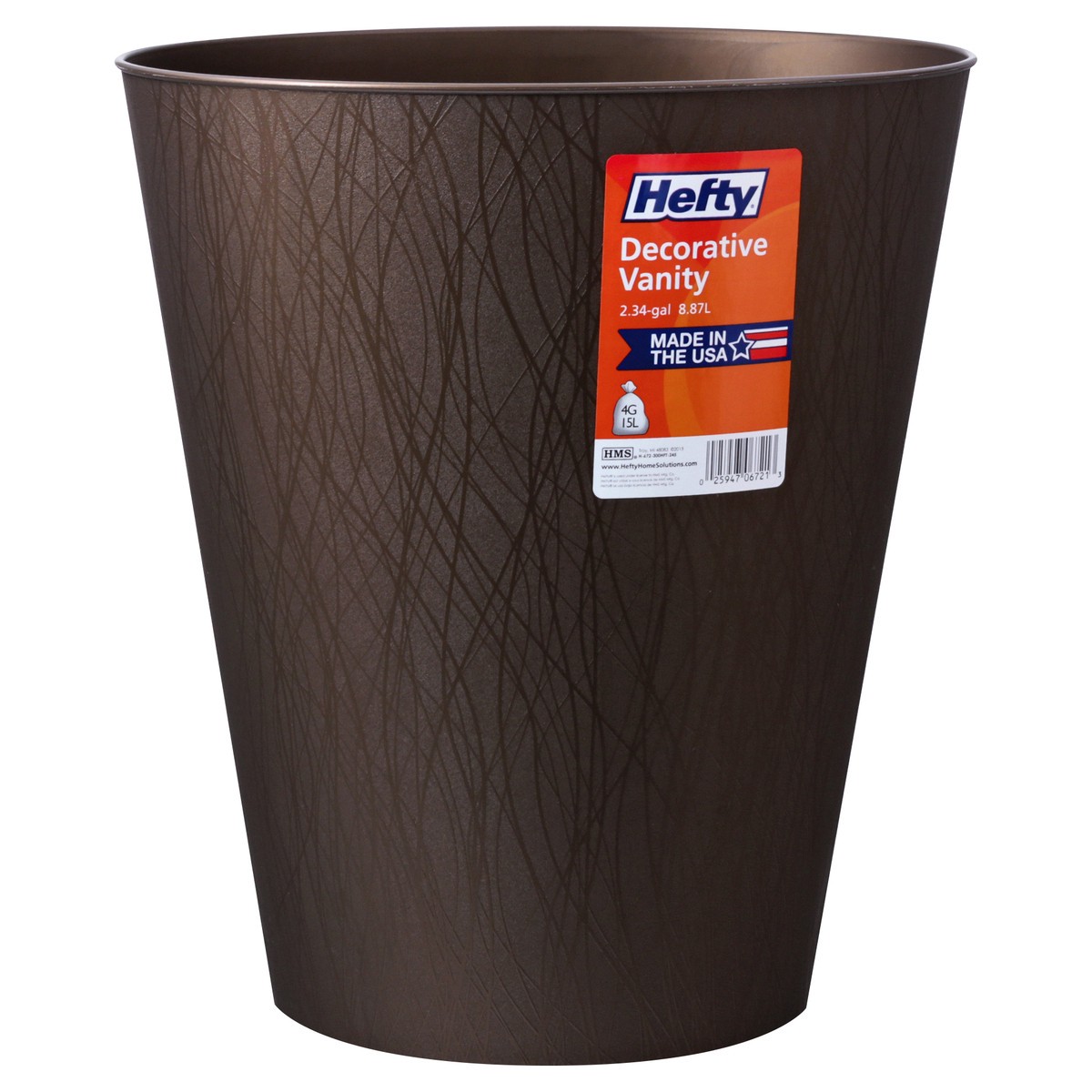 slide 6 of 10, Hefty 2.34 Gallon Decorative Vanity 1 ea, 1 ct