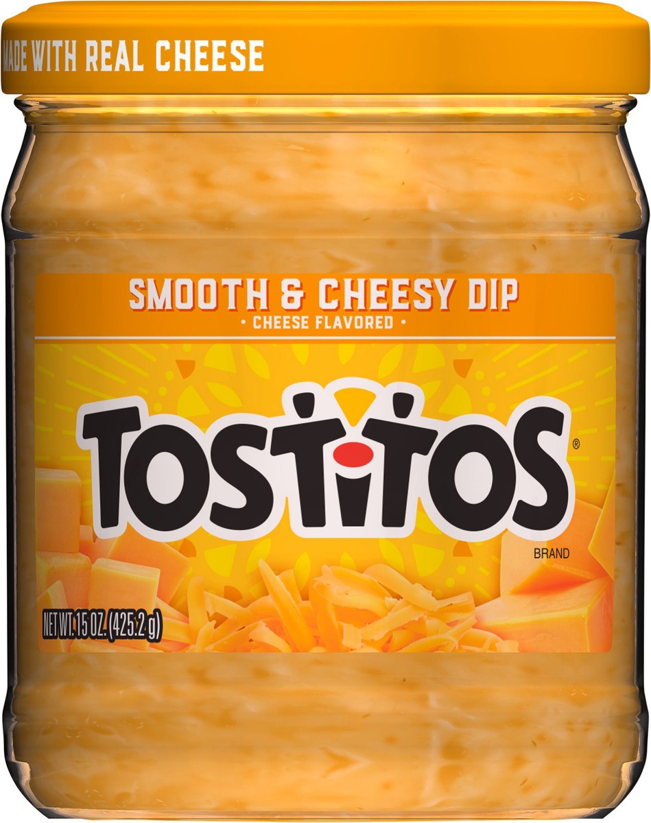 slide 9 of 9, Tostitos Smooth & Cheesy Dip Cheese Flavored 15 Oz, 15 oz