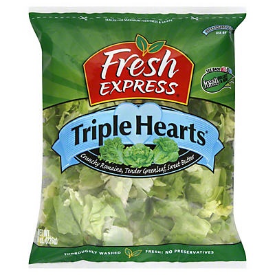 slide 1 of 1, Fresh Express Triple Hearts Of Romaine, 8 oz